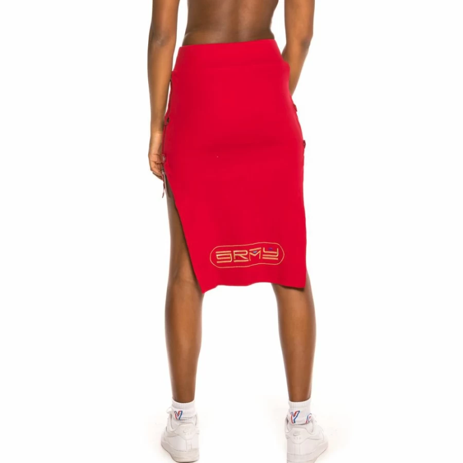 Grimey Engineering Skirt in Wine - Fall Winter 2019 Collection