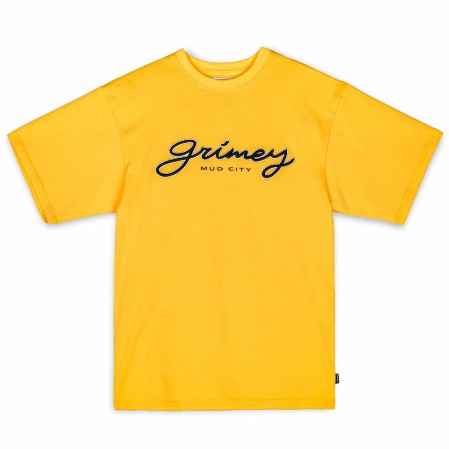 Grimey "Dust Storm" Heavyweight T-Shirt - Yellow, Fall 2022 Collection