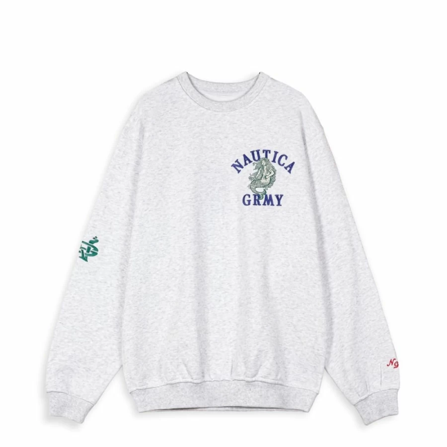 Grimey Mighty Harmonist Nautica X Grimey Hoodie - Sport Grey - SS24 Collection