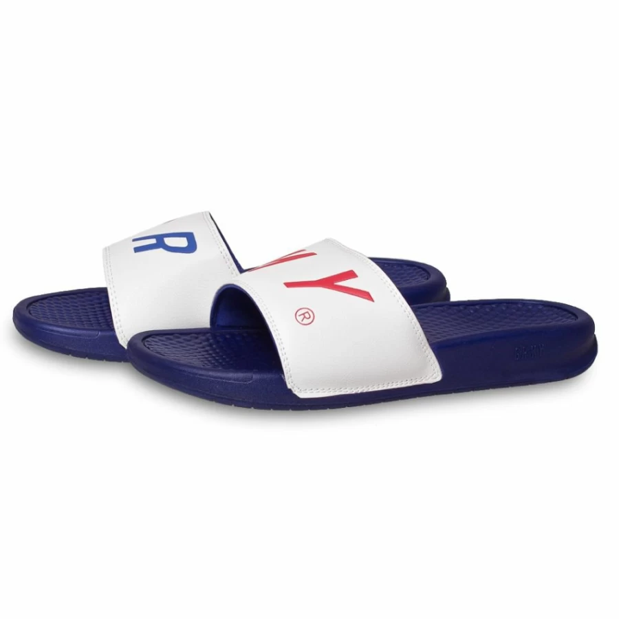 Grimey Happy End F.A.L.A SS19 White Sandals - Men's/Women's Casual Slide Flip Flops