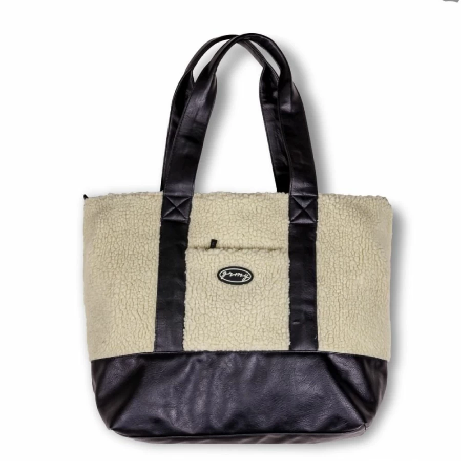 Grimey "Iam" Sherpa Bag - Cream Cozy Winter Fall 2022 Fashion Accessory