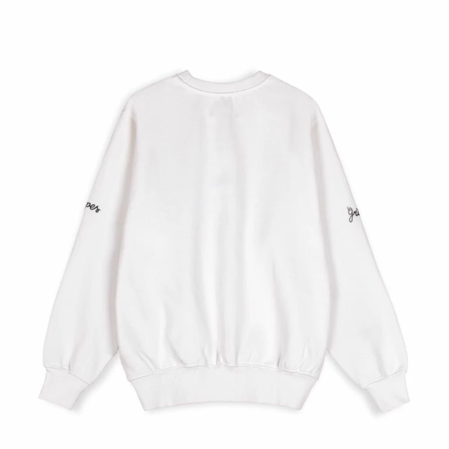 Grimey True Roots Snipes Crewneck Sweatshirt - White - Fall 2022 Collection