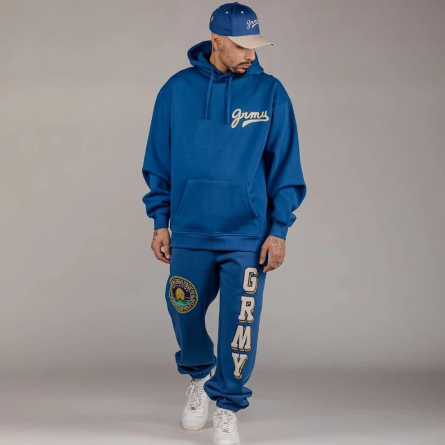 Grimey Hive Heavyweight Pack Hoodie and Pants Set - Blue - Fall 2022 Collection