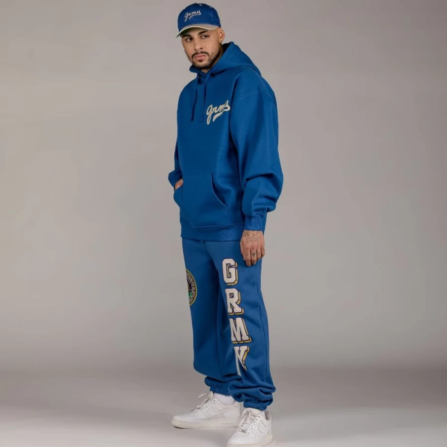 Grimey Hive Heavyweight Pack Hoodie and Pants Set - Blue - Fall 2022 Collection