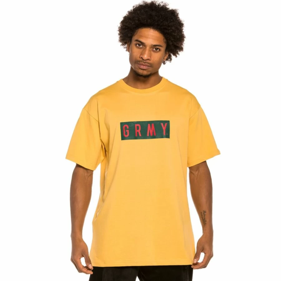 Grimey "Les Memories" Mustard Graphic T-Shirt - Vintage Winter 2021 Collection