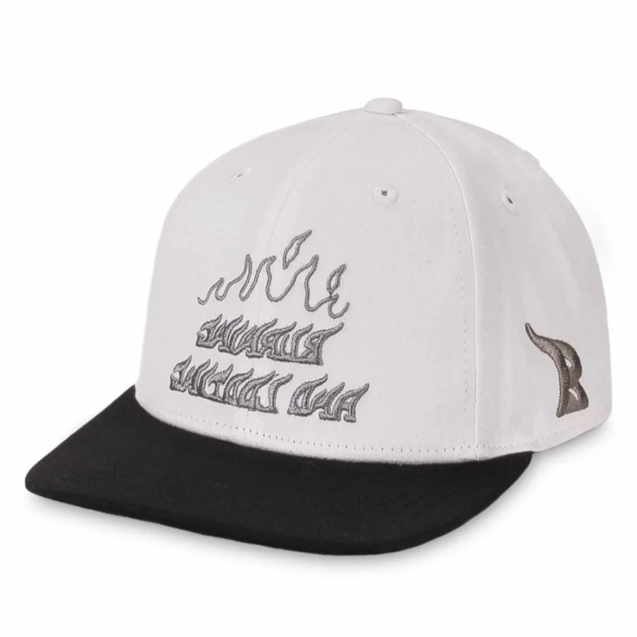 Grimey Snow Fox Bicolor Grey Snapback Cap - Adjustable Streetwear Hat for Men & Women