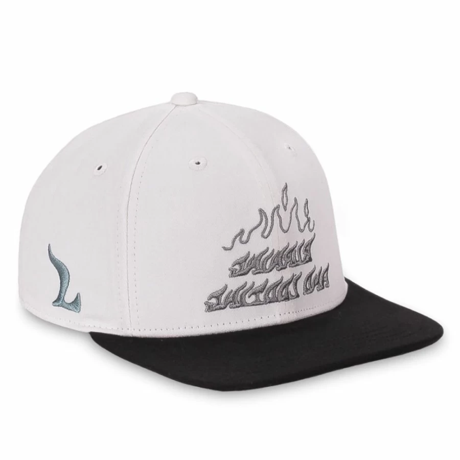 Grimey Snow Fox Bicolor Grey Snapback Cap - Adjustable Streetwear Hat for Men & Women