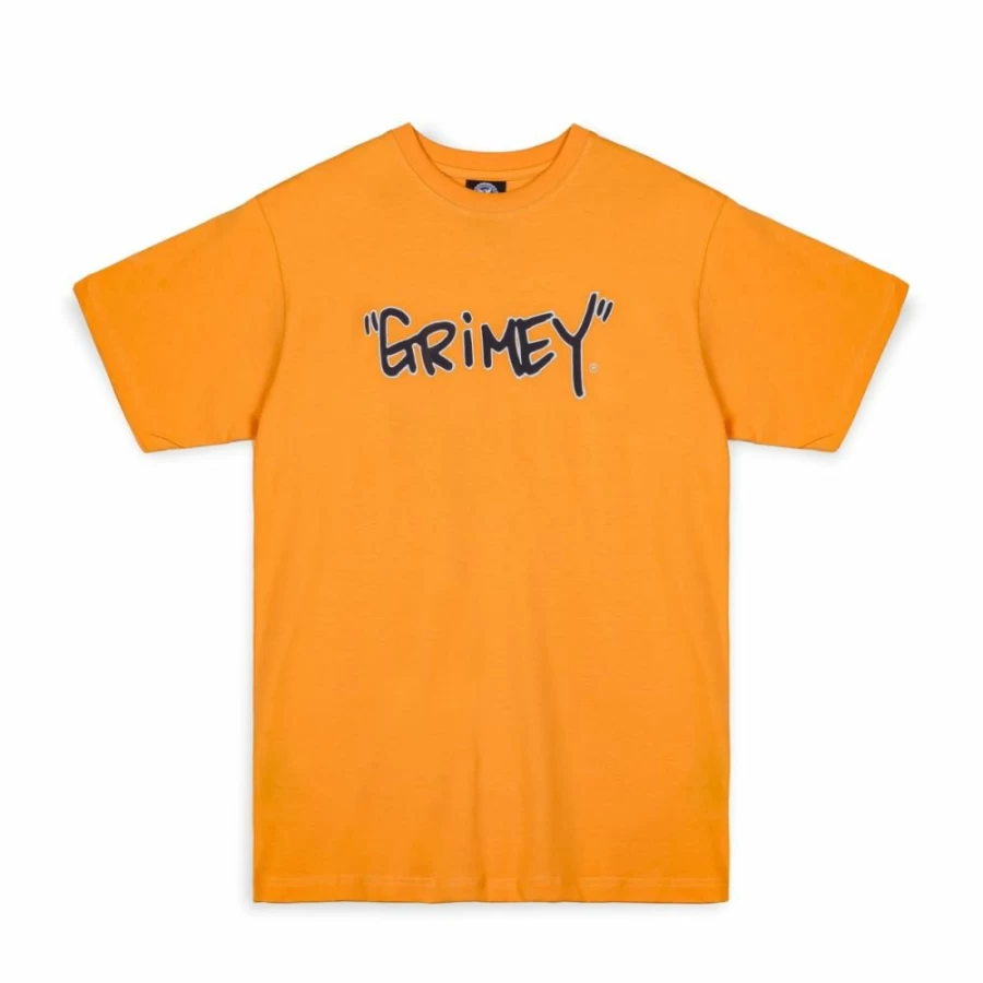 Grimey The Tag Regular Orange T-Shirt - Summer 2023 Collection - Casual Cotton Tee