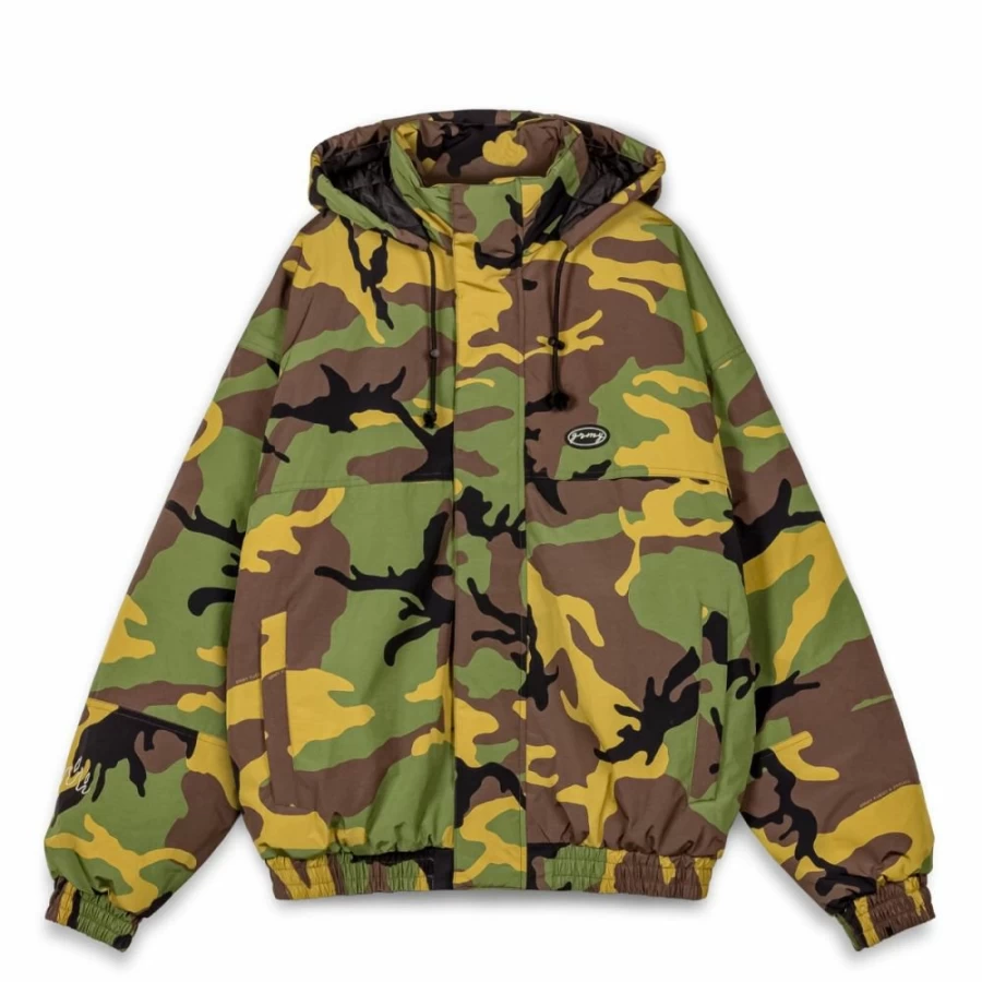 Grimey The Strait Talk Camo Print Pullover Jacket - Camouflage Hoodie - Fall Winter 2023 Collection