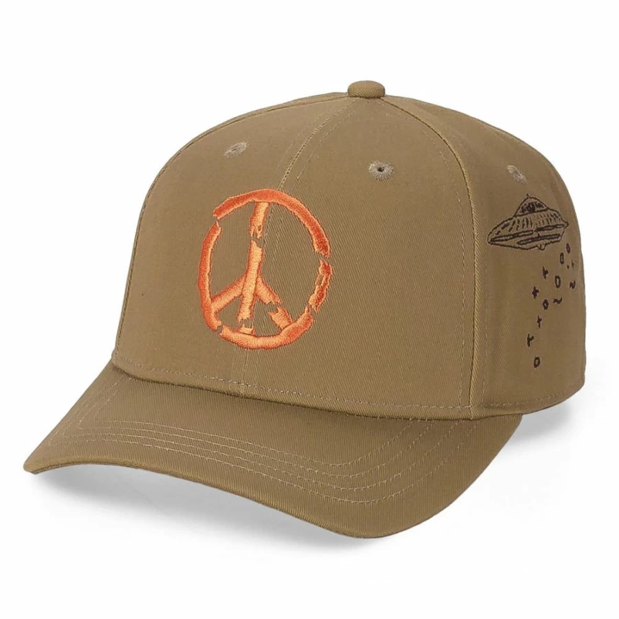 Grimey Lost Boys Brown Curved Visor Baseball Cap - Vintage Style Adjustable Snapback Hat for Men