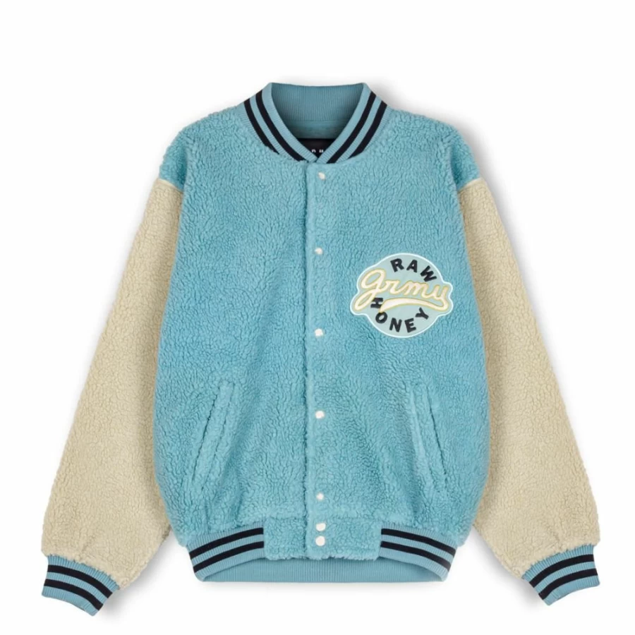 Grimey Hive Bicolor Sherpa Button-Up Sweatshirt | Fall 2022 Collection