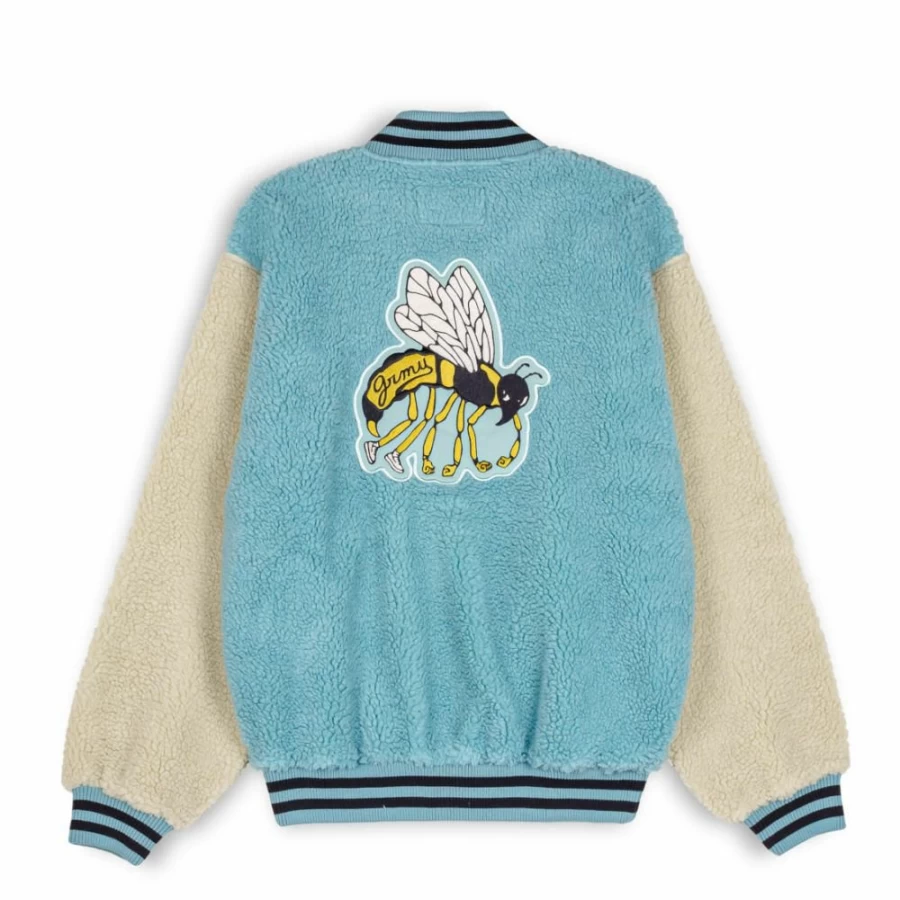 Grimey Hive Bicolor Sherpa Button-Up Sweatshirt | Fall 2022 Collection