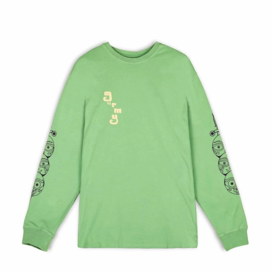 Grimey "Lust Mantra" Long Sleeve T-Shirt - Green - Fall 2022 Collection