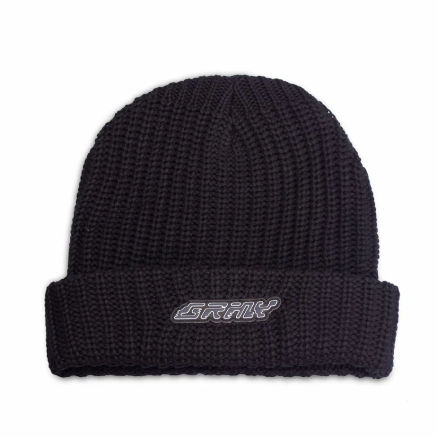 Grimey Space Lady Black Beanie - Winter 2021 Unisex Knit Hat