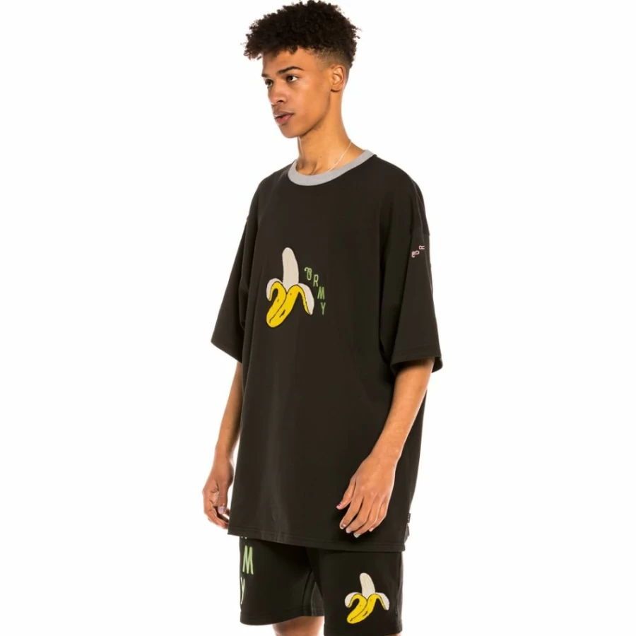 Grimey "Jungle Punch" Heavy Weight Cotton T-Shirt for Men - Black Casual Streetwear Tee - Spring 2022 Collection