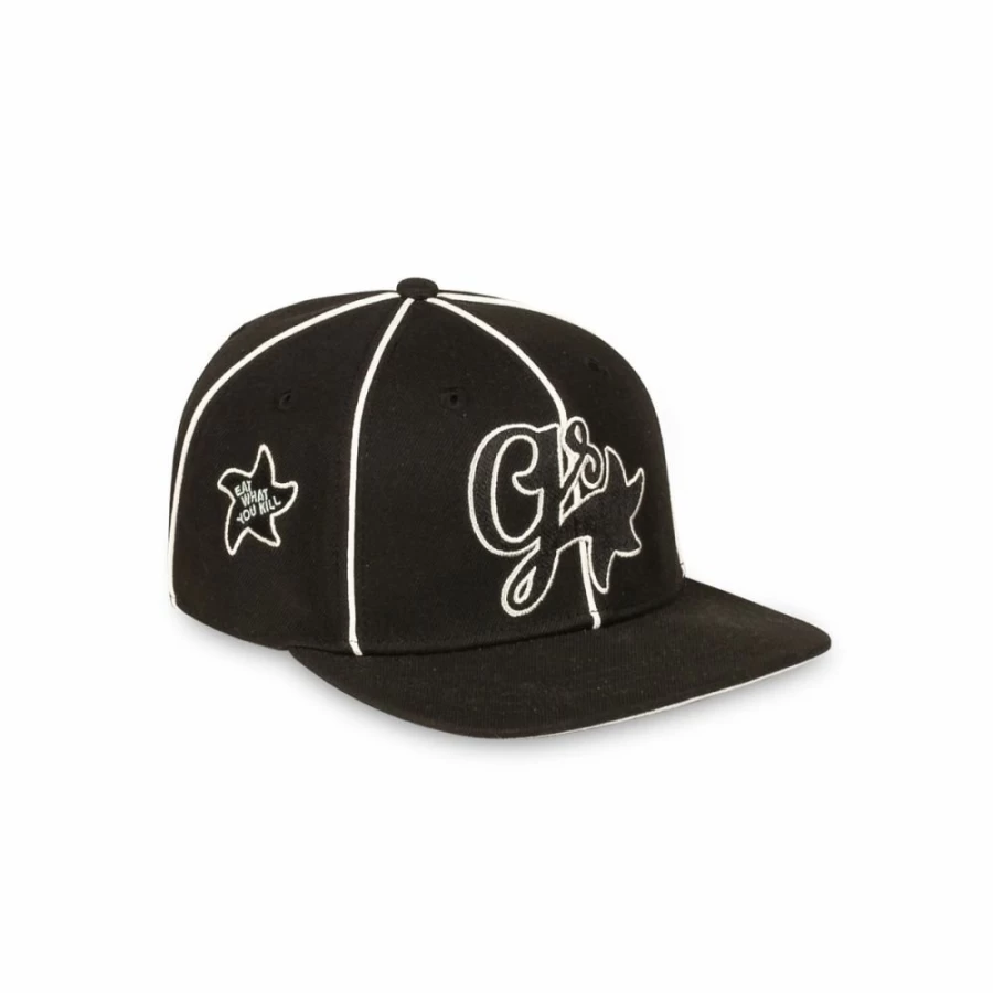 Grimey Madrid Snapback Cap - Black Adjustable Hip Hop Hat for Men & Women | Winter 2023 Collection | Urban Streetwear Fashion