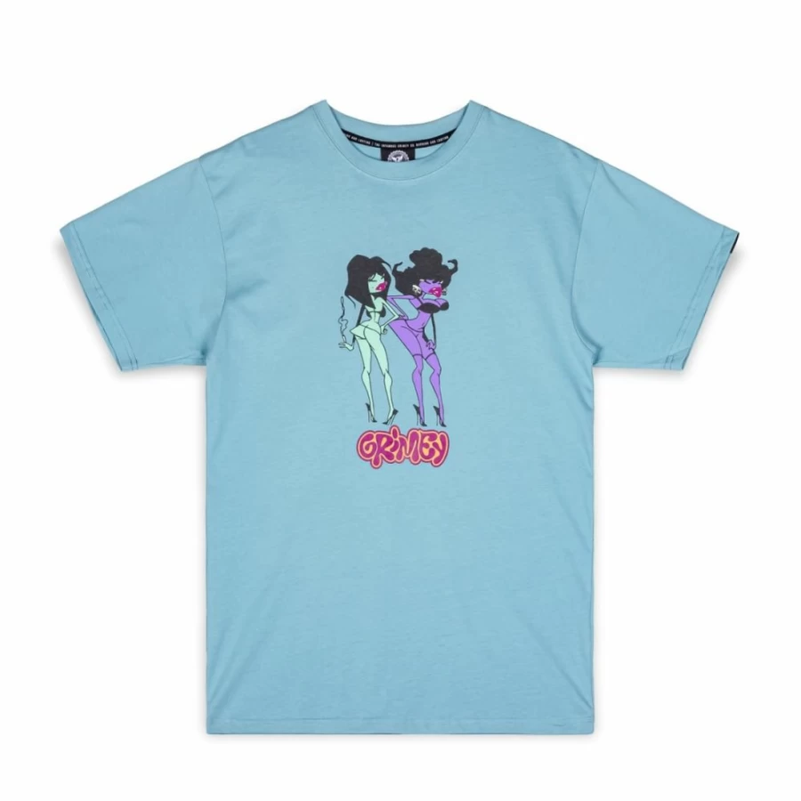 Grimey The Troubleshooter Blue T-Shirt - Men's Graphic Tee - Winter 2022 Collection