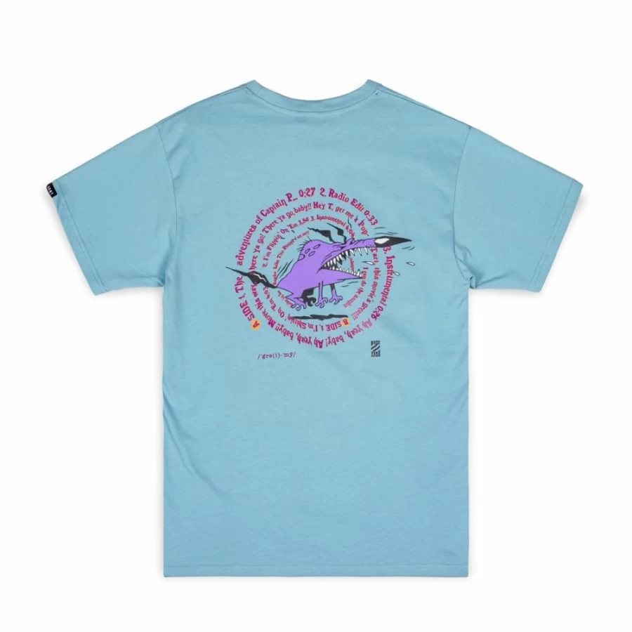 Grimey The Troubleshooter Blue T-Shirt - Men's Graphic Tee - Winter 2022 Collection
