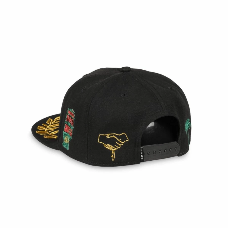 Grimey Mighty Harmonist Nautica X Grimey Snapback Cap - Black - SS24 Collection