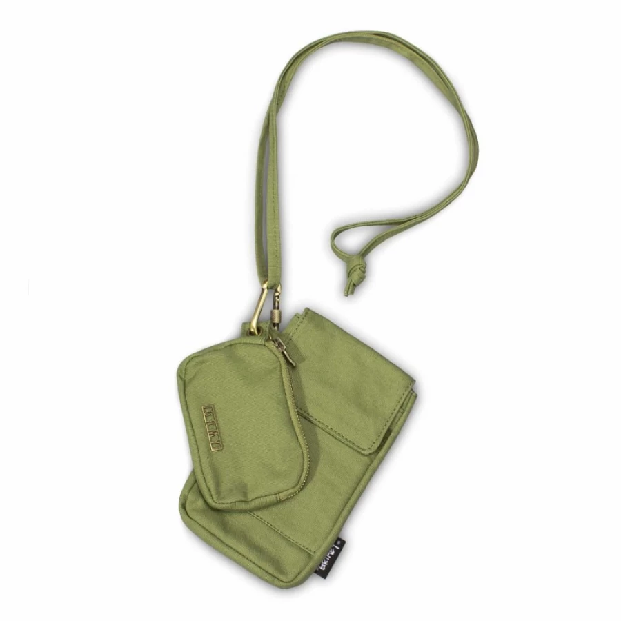 Grimey Green Purse and Travel Pouch - Stylish Spring 2022 Collection - Compact Crossbody Bag for Women