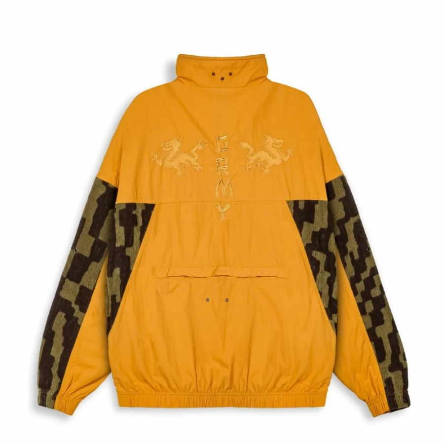 Grimey Lucky Dragon Mustard Jacket - SS24 Streetwear Coats & Outerwear