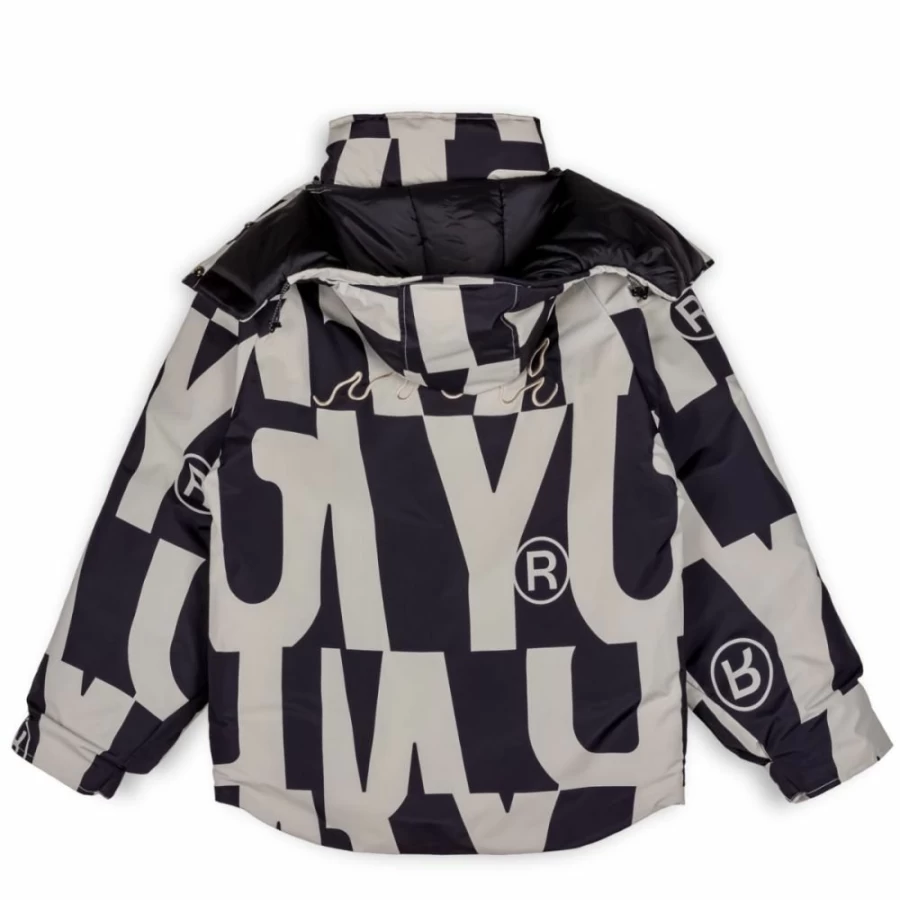Grimey Black Snow Fox All Over Print Parka Coat - Winter 2022 Outerwear