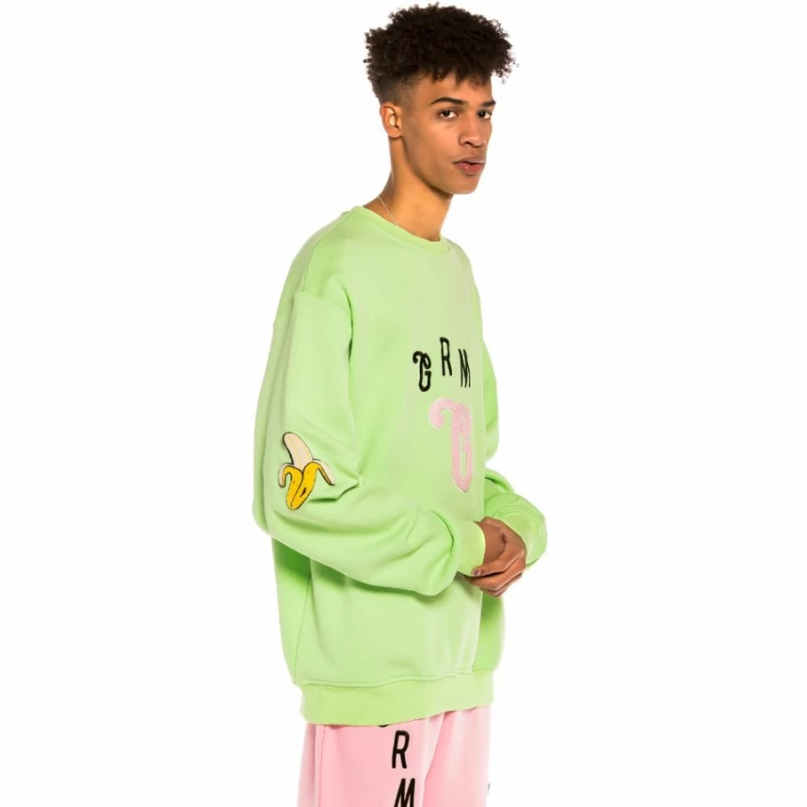Grimey Jungle Punch Green and Pink Short Sleeve T-Shirt & Crewneck Set - Spring 2022 Collection