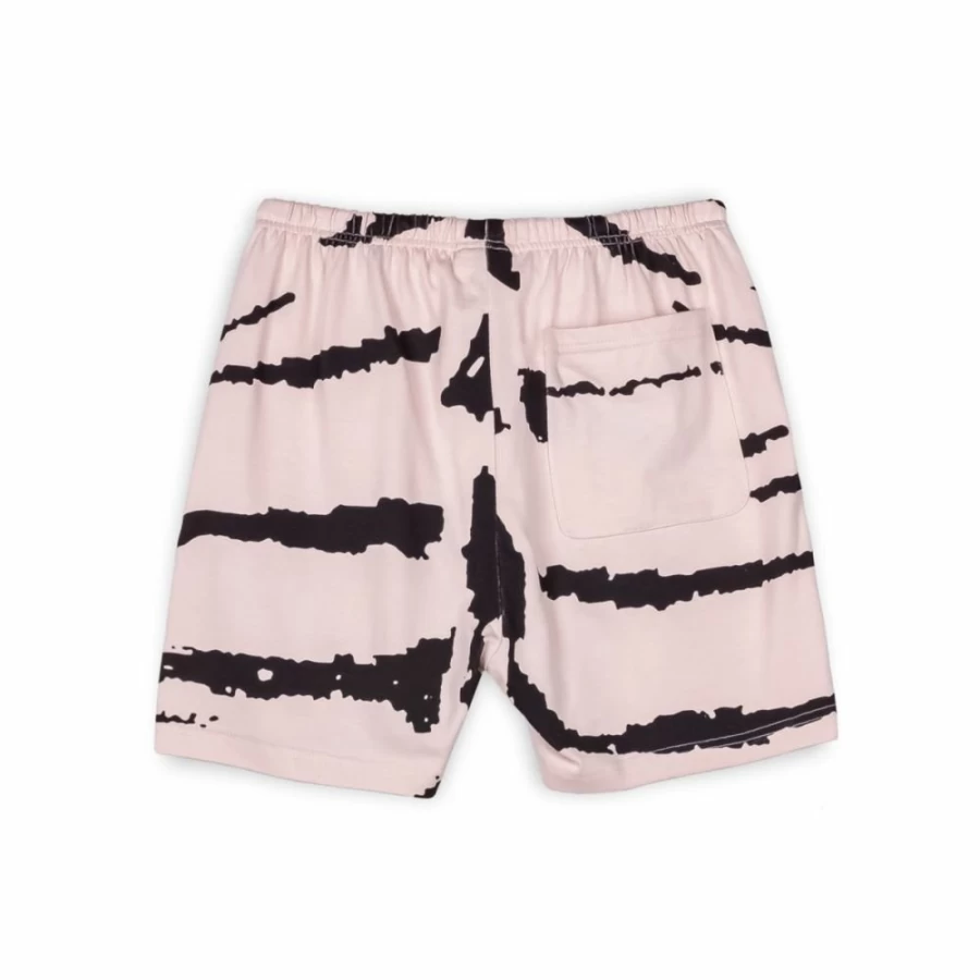 Grimey Cloven Tongues Print Sweatshorts for Men & Women - Cream Color Summer 2023 Casual Shorts
