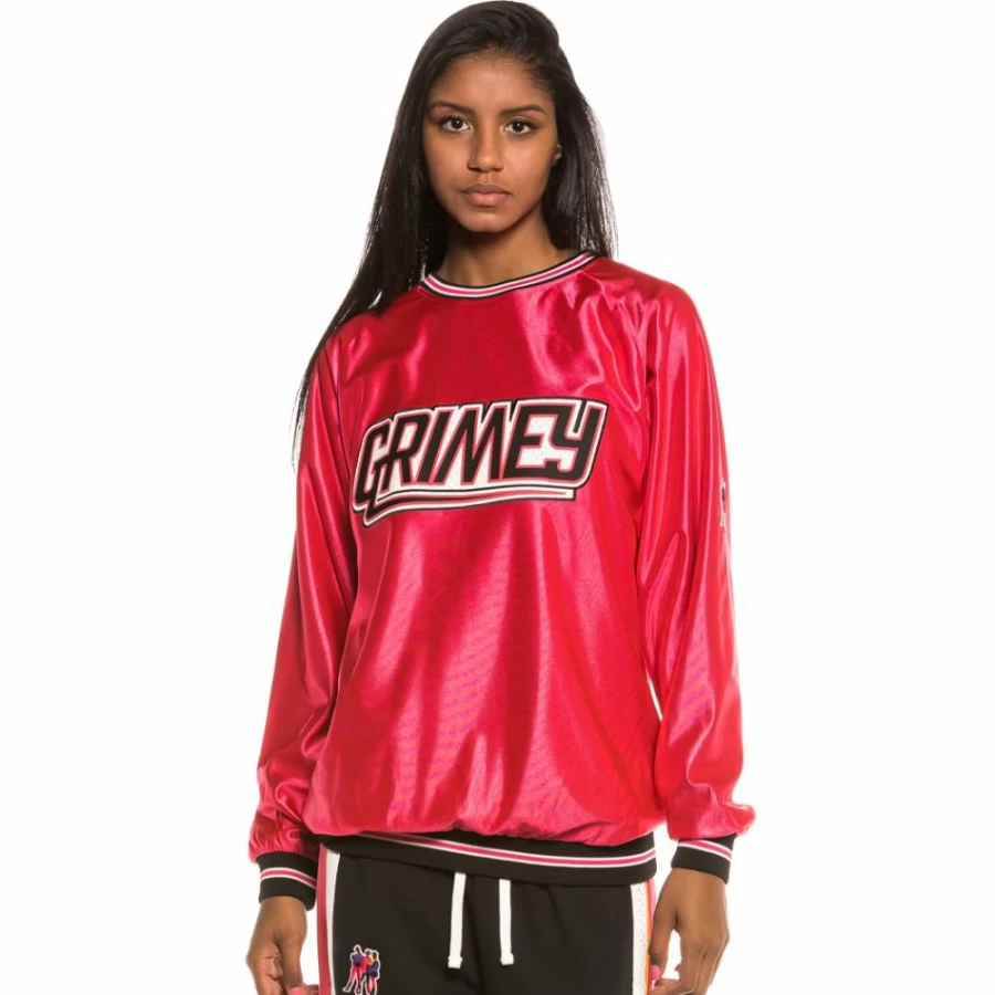 Grimey Ubiquity Crewneck Sweatshirt for Women - Fall Winter 2020 Red