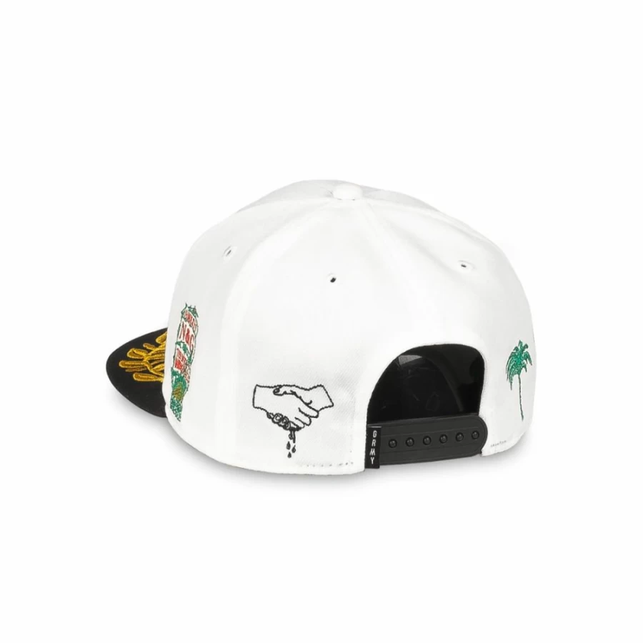 Grimey Mighty Harmonist Nautica Baseball Cap - White SS24 Collection